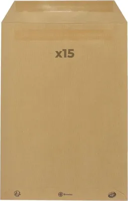Produktbild von 15 Umschläge aus Kraftpapier 90 g - 22,9 x 32,4 cm