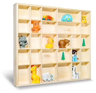 Produktbild von Creative Deco Holz-Organizer Kleinteile mit 28 Fächern