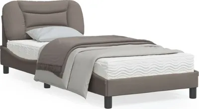 Produktbild von CLORIS Bettgestell mit LED Taupe 90x190 cm Stoff 2024
