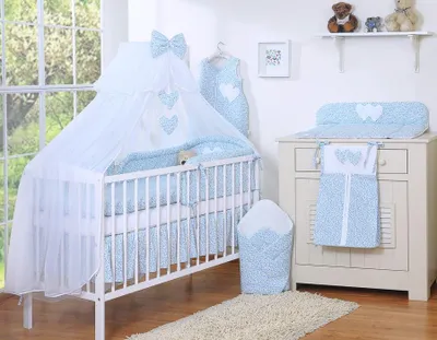 Produktbild von Babybed Credit Set 5-teilig – Bettwäsche-Set – inklusive Moskitonetz zum Schutz