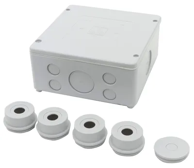 Produktbild von REV Verteilerkasten, 12-fach Abzweigkasten-Verteilerdose 165x165x76mm, IP54, grau