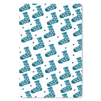 Produktbild von MuchoWow® Mauspad Mousepad Socken - Schnittmuster - Herzen 40x60 cm - Mousepads - Maus Mat - Pad - Mausunterlage - Schreibtisch Accesoire