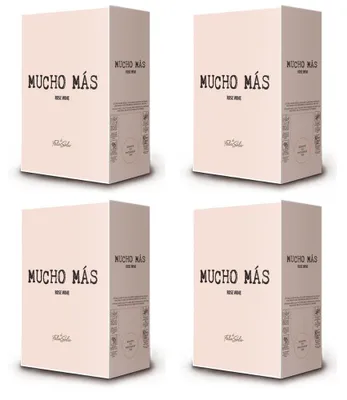 Produktbild von 4x Mucho Mas Rosewein 13 % vol. Bag in Box 3L