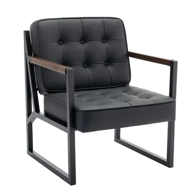 Produktbild von COLAMY Design-Sessel, Bequemer Polstersessel mit Metallfüßen für Wohnzimmer, Schlafzimmer, Wartezimmer und Büro