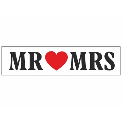 Image de Plaque de voiture pour mariage, Motifs:TT80 MR MRS