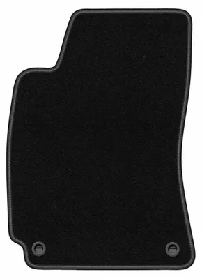 Produktbild von Fahrermatte Velours für Skoda Superb I 2001-2008 (Limousine) – 1-tlg, Schwarz, passgenau – Wielganizator BASIC