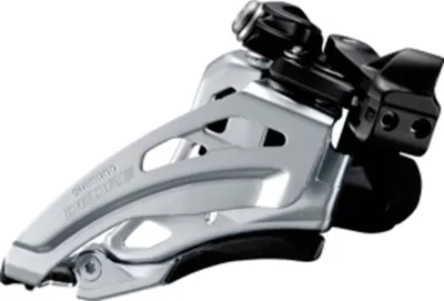 Image de Shimano dérailleur Deore SideSwing FDM617LX6 Front Pull, 66-69° noir, bas-C