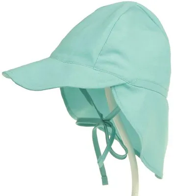 Immagine prodotto di Cappello estivo per bambini con protezione per la nuca e protezione UV, blu-verde, XS