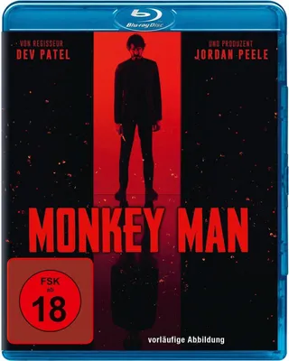 Produktbild von PLAION Monkey Man, Film, Blu-ray, Deutsch, 121 min, Aktion, Deutsch, Norwegisch, Niederländisch, Französisch, Italienisch