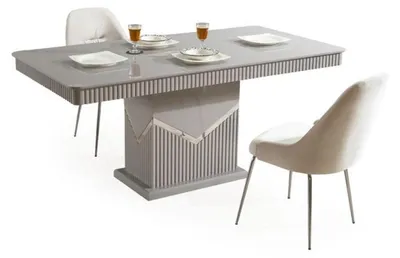 Produktbild von Esstisch Essgruppe Tisch Sets Stuhl Garnitur Möbel Stuhlgruppe 5tlg. Set