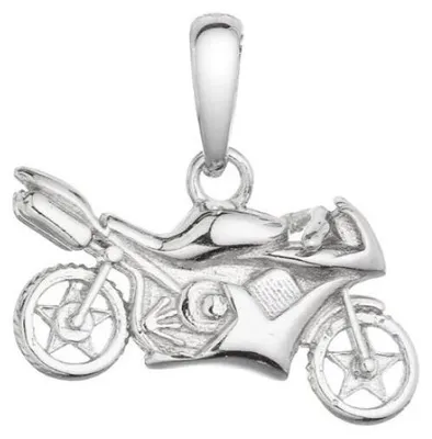 Obrázek produktu pro Stylový stříbrný přívěsek Motocykl 64008