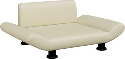Produktbild von vidaXL Hundebett Creme 70x45x28 cm Kunstleder