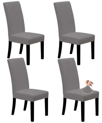 Productafbeelding van Eenvoudige, elastische stoelhoesjes van Parsons, geschikt voor eetkamerstoelen, voor gebruik in de eetkamer