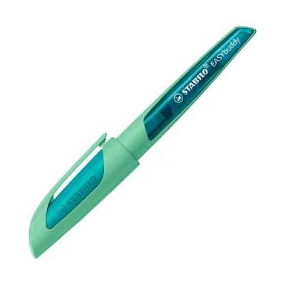 Produktbild von STABILO Schulfüller mit Linkshänder-Feder L -  EASYbuddy Pastel in minzgrün - blau (lös…