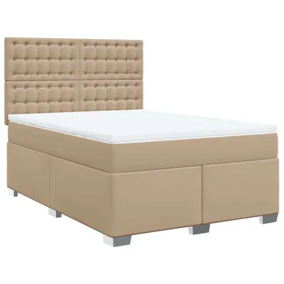 Produktbild von Boxspringbett Matratze Cappuccino-Braun 160x200 cm Kunstleder