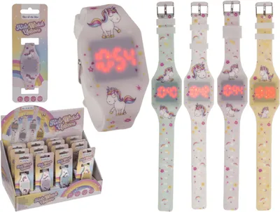 Produktbild von OOTB Kinderarmbanduhr Einhorn mit LED Display
