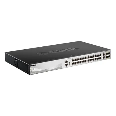 Obrázok produktu pre D-Link DGS-3130-30TS, Riadený, L3, Gigabit Ethernet (10/100/1000), Inštalácia do Racku