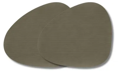 Produktbild von LIND DNA Tischset L Corduroy 2-er Set Army Green
