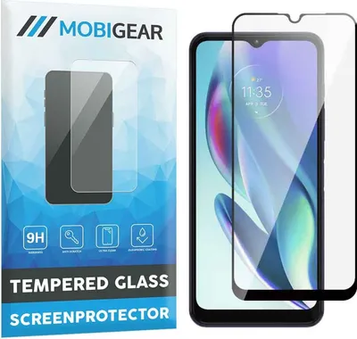 Produktbild von Mobigear Premium  Motorola Moto G50 Panzerglas Gehärtetes Glas Displayschutz - Hüllenfreundlich - Schwarz