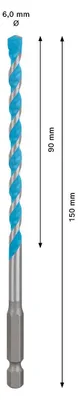 Obrázok produktu pre Bosch Expert Vrták Hex-9 Multi 6 Mm