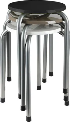 Produktbild von Metall Stapelhocker Stapelstuhl Partyhocker Gästehocker Sitzhocker Hocker Stuhl