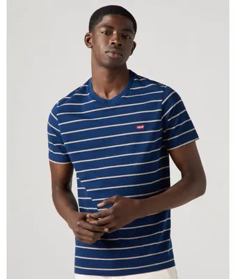 Produktbild von Levi's SS Original Hem T-Shirt mit seitlichen Streifen, Farbe: True Indigo