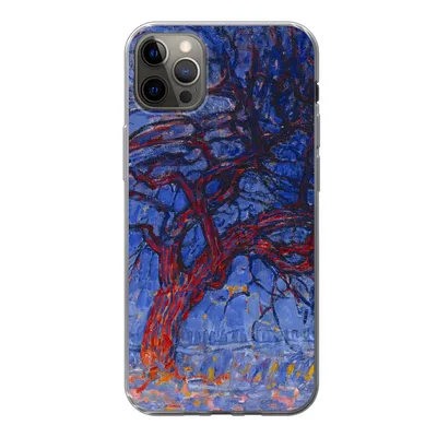 Produktbild von MuchoWow® Handyhülle Schutzhülle Hülle für iPhone 12 Pro Max Roter Baum - Piet Mondrian Silikon Softcase Handy Hülle - Hartschale