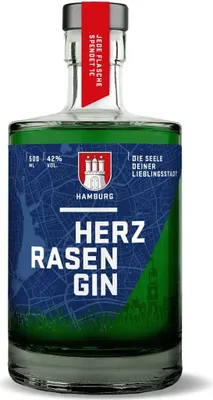 Produktbild von Herzrasen Gin Hamburg Edition // 0,5L 42%