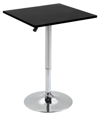 Immagine prodotto di Tavolino Quadrato Altezza Regolabile 60x60x82-103 cm  Nero