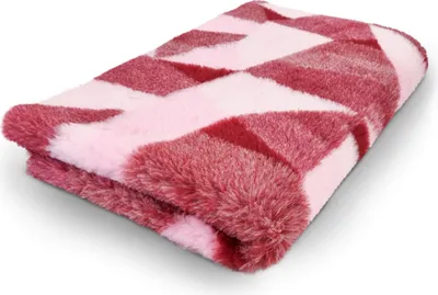 Produktbild von Vet Bed Hundedecke rot Mosaikdesign 150 x 100 cm