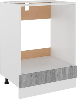 Produktbild von vidaXL Herdumbauschrank Lyon Grau Sonoma 60x46x81,5 cm Holzwerkstoff