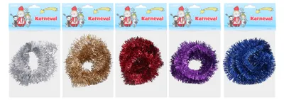 Immagine prodotto di Filo peloso ondulato in lana metallizzata 8,5 cm 1,5 m