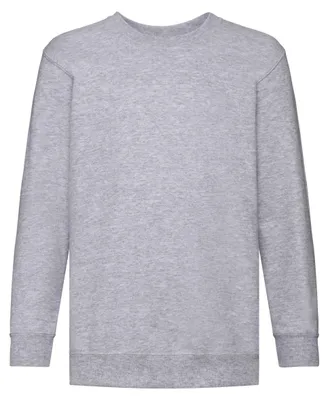 Productafbeelding van Fruit of the Loom - "Classic" sweater voor kinderen, model FK2883 (maat 116) (gestreept grijs)