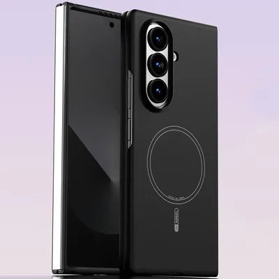 Obrázek produktu pro Magnetické pouzdro pro Samsung Galaxy Z Fold 8 Ultra, kompatibilní s MagSafe, tvrdé PC pouzdro odolné proti poškrábání Černá
