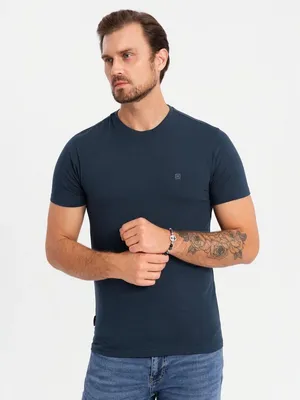 Immagine prodotto di Ombre Clothing Maglietta da uomo a maniche corte Nikou navy M