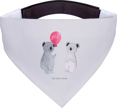 Produktbild von Mr. & Mrs. Panda Hunde Halstuch Koala Luftballon - Grau Pastell - Geschenk, Hundehalstuch, Tuch, Hunde-Halstuch, Geburtstag, Hund, Party