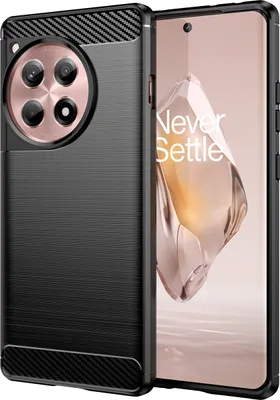 Produktbild von Hülle für OnePlus Ace 3 Carbon-Faser Weich TPU Silikon Stoßfest Handyhülle Schwarz