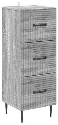 Obrázok produktu pre vidaXL Komoda, sivá Sonoma, 33 x 34,5 x 89,5 cm
