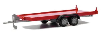 Produktbild von Herpa PKW-Transportanhänger rot 052450