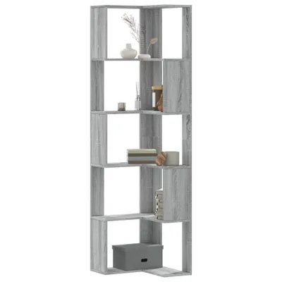 Produktbild von Möbel Bücherregal 5 Böden Grau Sonoma 50x50x179 cm Holzwerkstoff - Bücherregale &42132