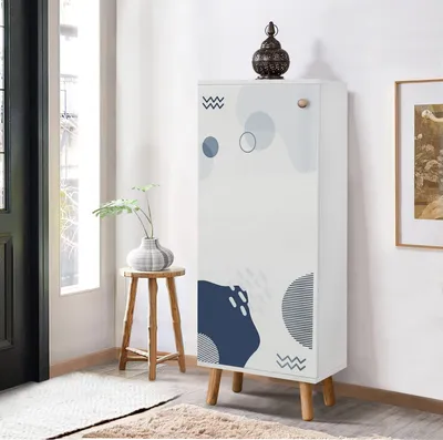 Produktbild von Skye Decor, Vegas - B 950, Schuhschrank, Weiß, 100 % MELAMINBESCHICHTETE SPANPLATTEN, 50 x 38 x 135 cm