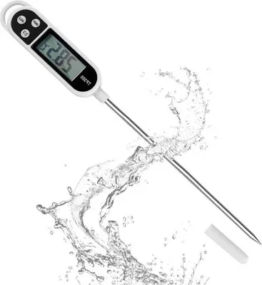 Image de Thermomètre numérique pour lait maternisé et eau, avec thermistance longue et affichage direct – pour le lait maternisé et l'eau – plage de mesure de -50 °C à +300 °C
