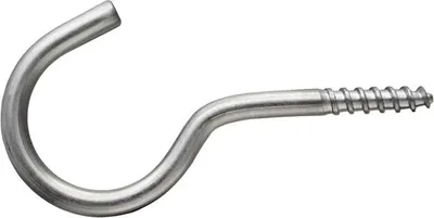 Produktbild von 5 Stk. Schraubhaken Ø 5,0 x 80 mm Edelstahl V2A