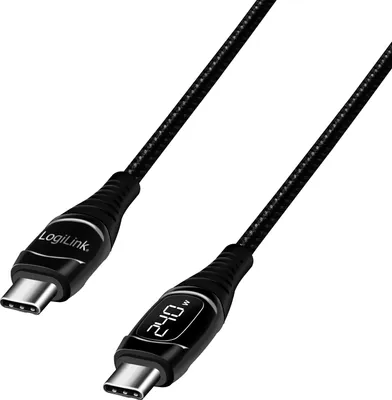 Immagine prodotto di USB-C - Cavo USB-C con display USB 2.0 PD 3.1 240W 1 m Nero