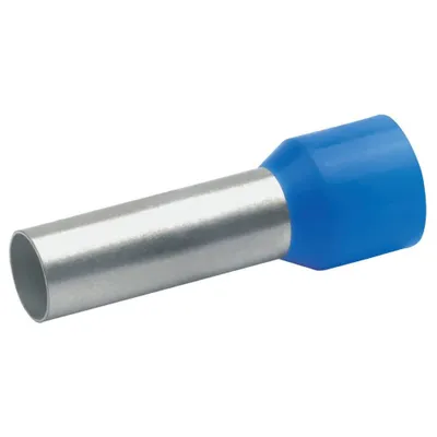 Obrázok produktu pre 100 kusov Klauke koncovka drôtu, izolovaná, DIN 46228, 16 mm², 18 mm, modrá 47718
