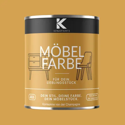 Produktbild von Kenzopaints 750ml Möbelfarbe Möbellack - Kornsonne von der Champagne