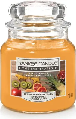 Produktbild von Yankee Candle Duftkerze Kleines Glas Exotic Fruits 104 g, orange
