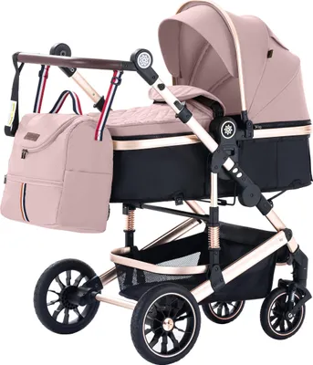 Produktbild von Daliya® NEOMOVE 3in1 Kinderwagen, mit i-Size Babyschale & Buggy, Alu-Rahmen Reisekinderwagen, Kombikinderwagen mit großen Einkaufskorb, komfortabel