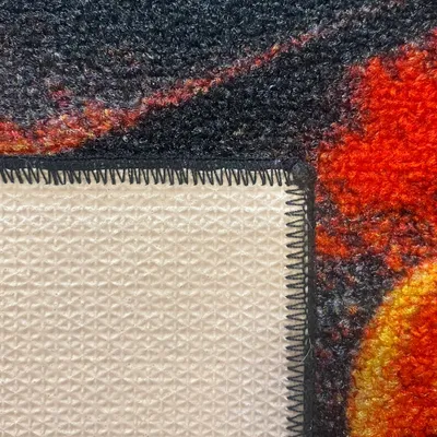 Produktbild von Küchenläufer Teppich waschbar mit Kochlöffeln und bunten Gewürzen Größe - 80 x 200 cm