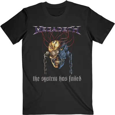 Image de Megadeth - T-shirt "Systems Fail" pour homme/femme unie RO510 (L) (Noir)